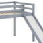 Lit simple mezzanine bas avec glissade, échelle, barrières de sécurité-2004822524