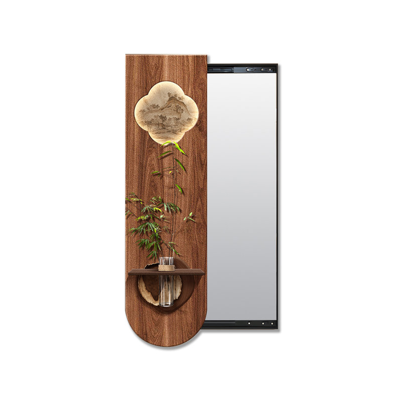 Art mural brun grès forme libre, H 64,96 po x l 20,47 po