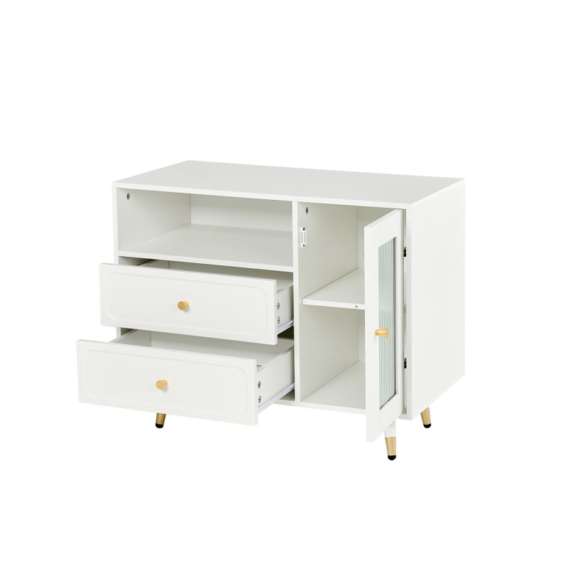 Meuble-lavabo moderne avec miroir et lumières, Blanc