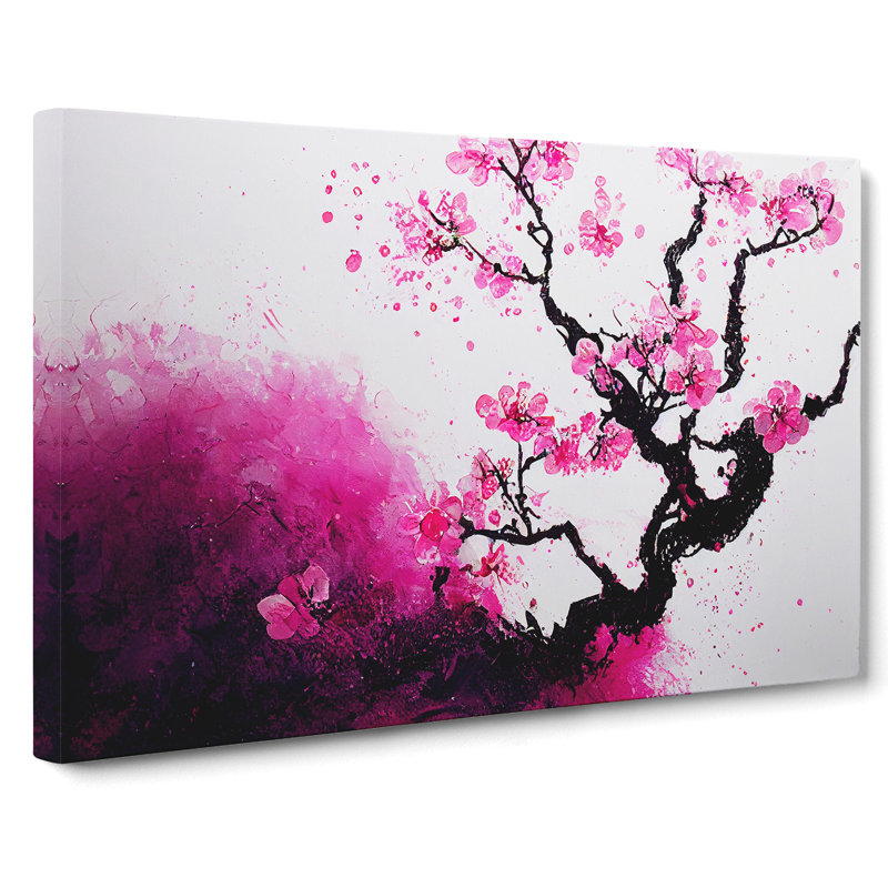 Cherry Blossom Tree Flowers - Wrapped Canvas