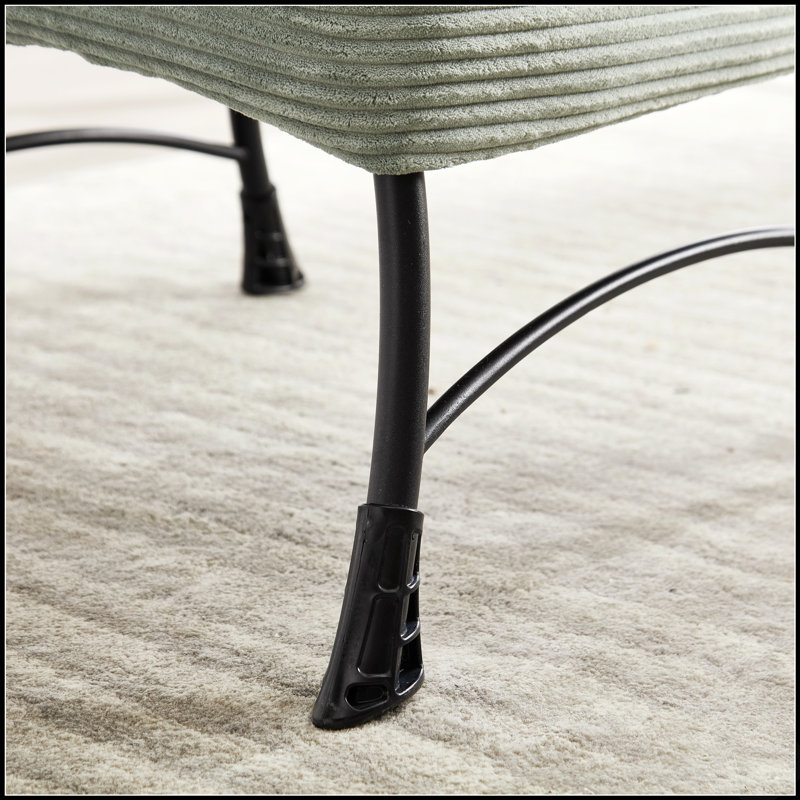 Fauteuil Lazy, Flanelle vert clair
