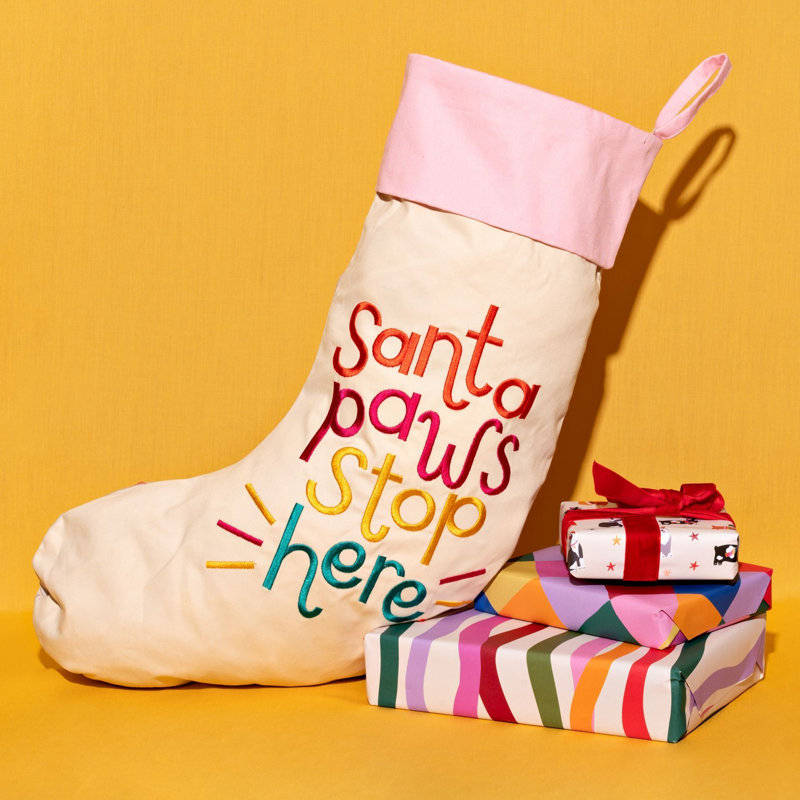  Cats Stocking Santa Paws Stop Here