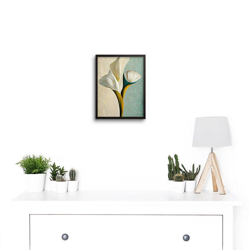 Cala Lily Lilies Flowers Bouquet Abstract - Single Picture Frame Print
