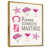Toile avec cadre flottant or