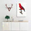 The Red Lory by F. Levaillant - Wrapped Canvas Painting-55358293
