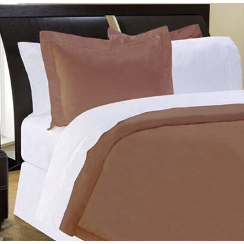 Ensemble de housse de couette réversible 500 pièces 3 pièces 500TC, Housse de couette pour grand lit avec 2 taies déc