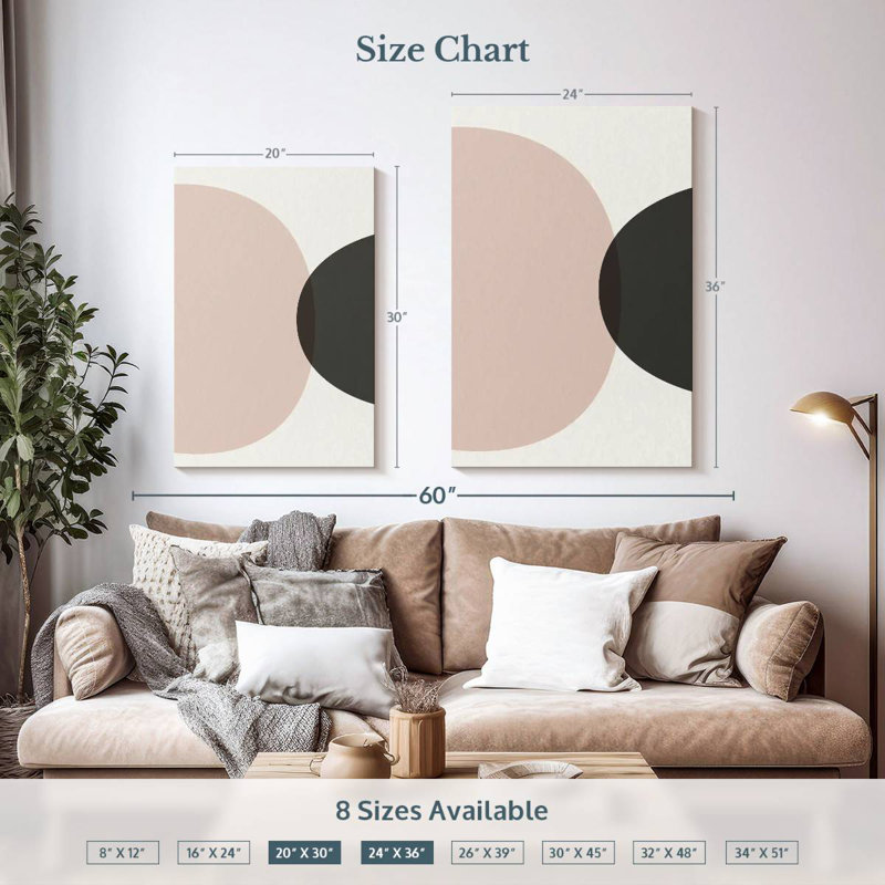 Avery Minimalist Circles V, 36" H x 24" W