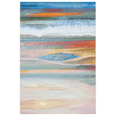 Agambir 500 Performance Abstract Indoor/Outdoor Area Rug