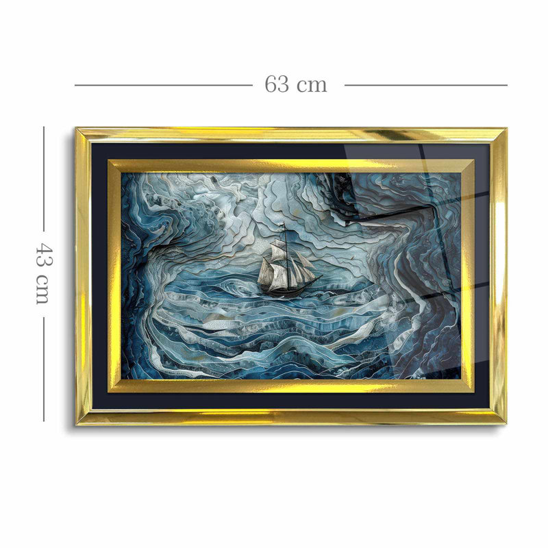 Peinture décorative encadrée