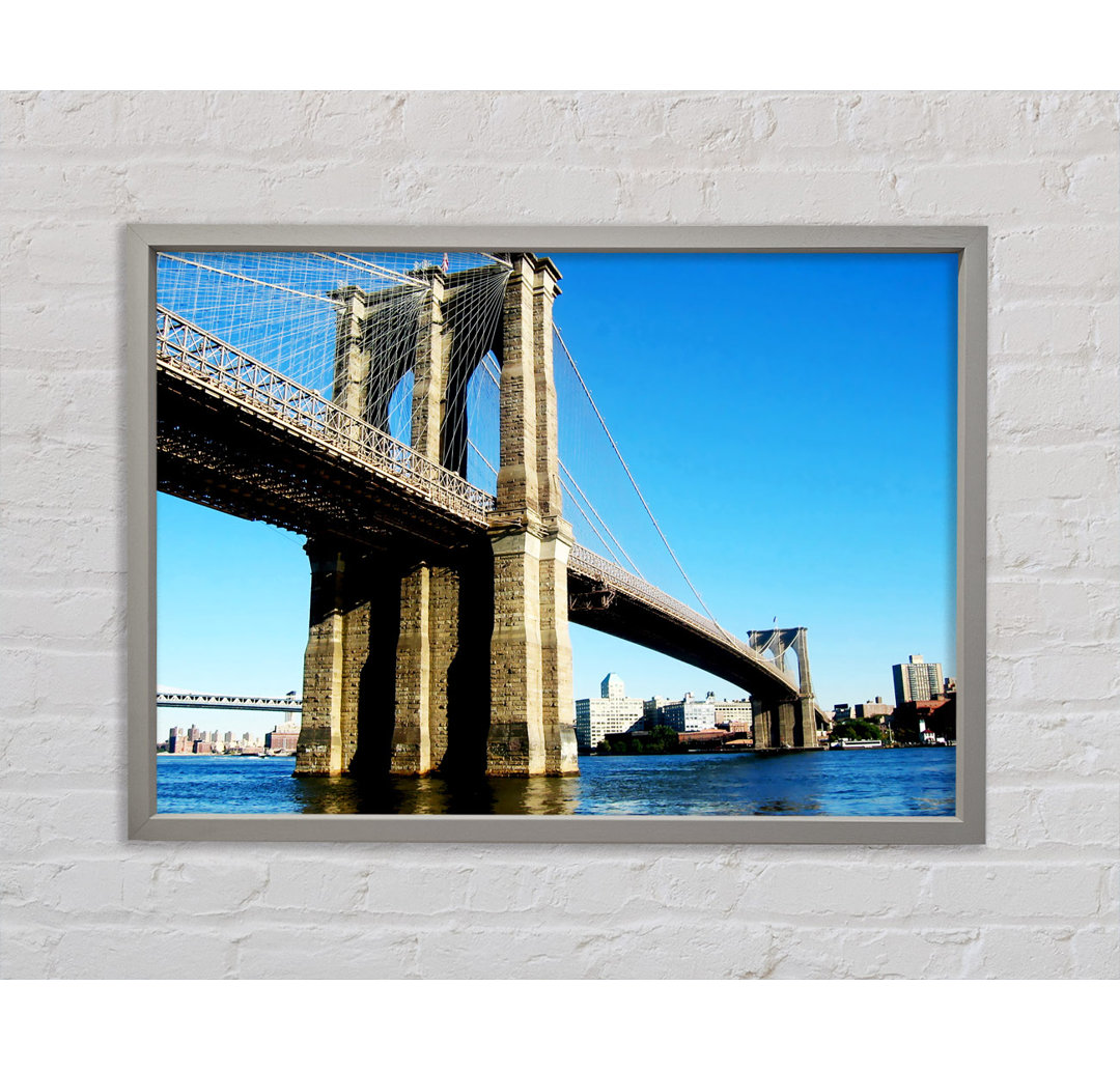 Brooklyn Bridge By Day - Einzelne Bilderrahmen Kunstdrucke auf Leinwand