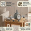 Barnard Decorative Wall Clock | Modern Home Timepiece with Easy Read Display for Living Room or Office