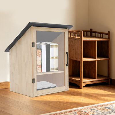 Petite armoire à livres en bois