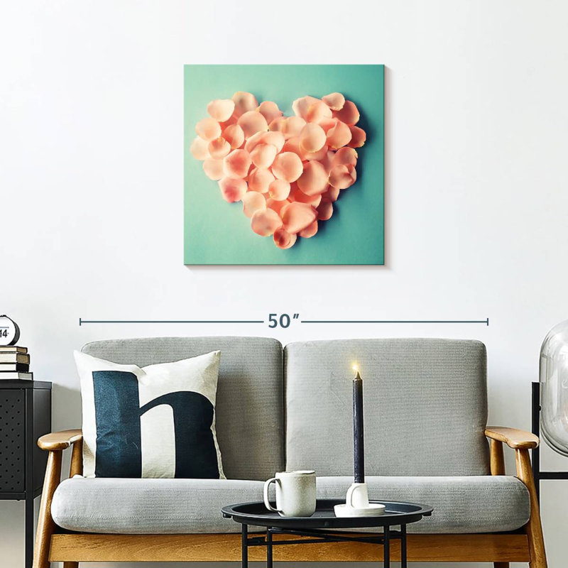Hardie cœur rose, H 24 po x l 24 po