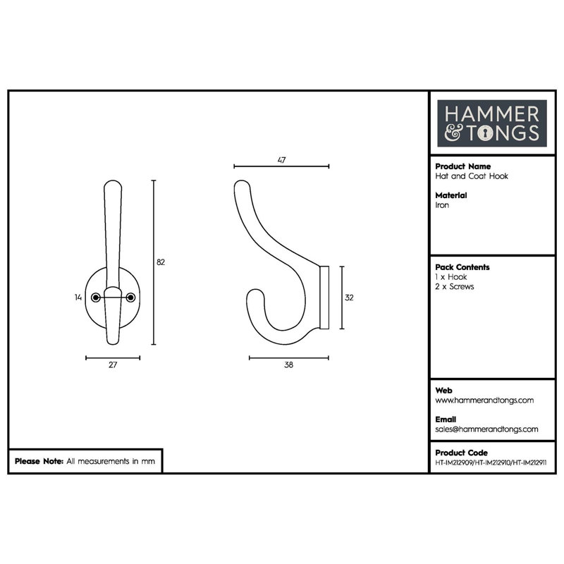 Iron Wall Wall Hook