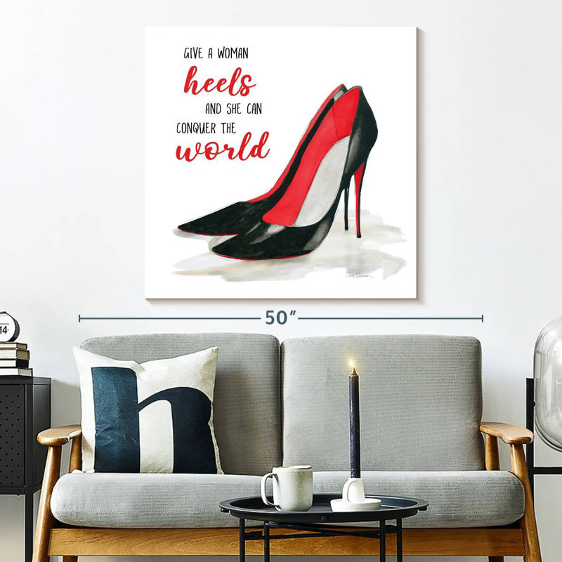 Tergel Conquer Heels, 33" H x 33" W