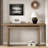 Simple Console Table With Clever Tabletop Design And Elegant And Lively Shape-2047549654