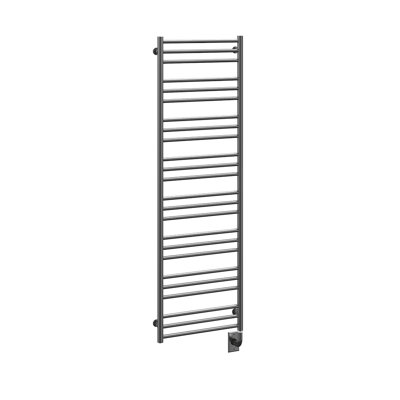 19.5"x64" Sorano Wall Mounted Electric Towel Warmer Modern Heated Towel Rack - Gunmetal, Includes Programmable Smart Switch, Lifetime Warranty