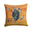Coussin intérieur/extérieur orange/bleu crabe