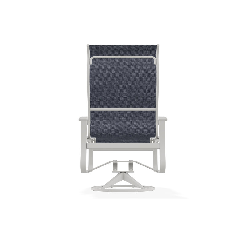 Belle Isle Outdoor Dining Chair, Augustine Denim, Snow