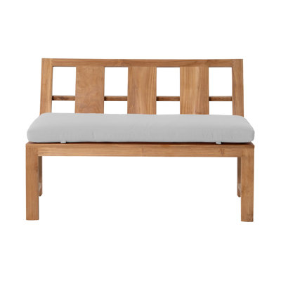 Ilarie Solid Wood Teak Outdoor Bench