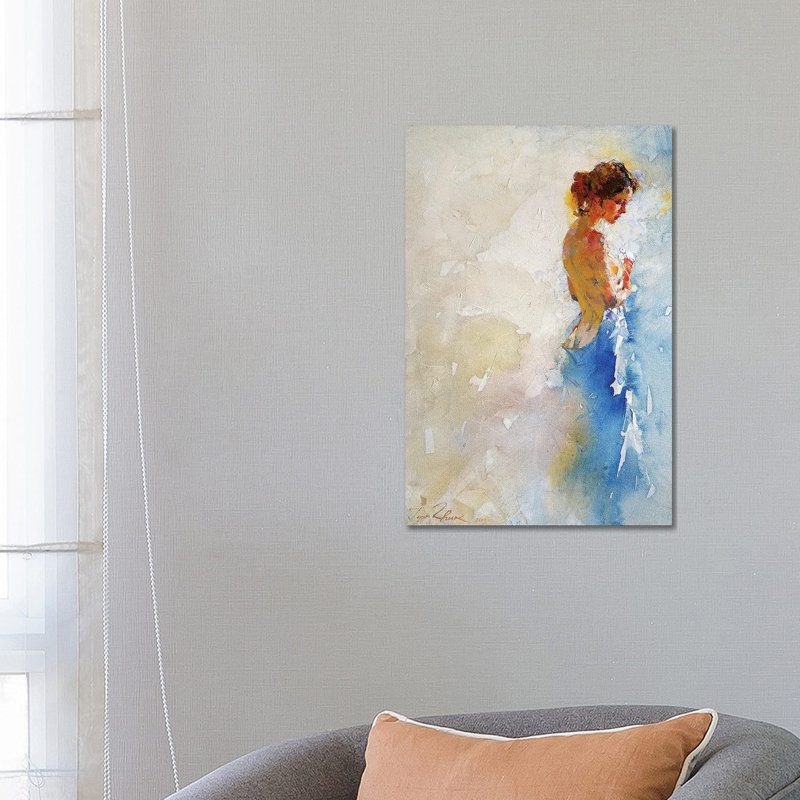 In The Bathroom by Igor Zhuk - Wrapped Canvas Painting, 66.04 cm H x 45.72 cm W