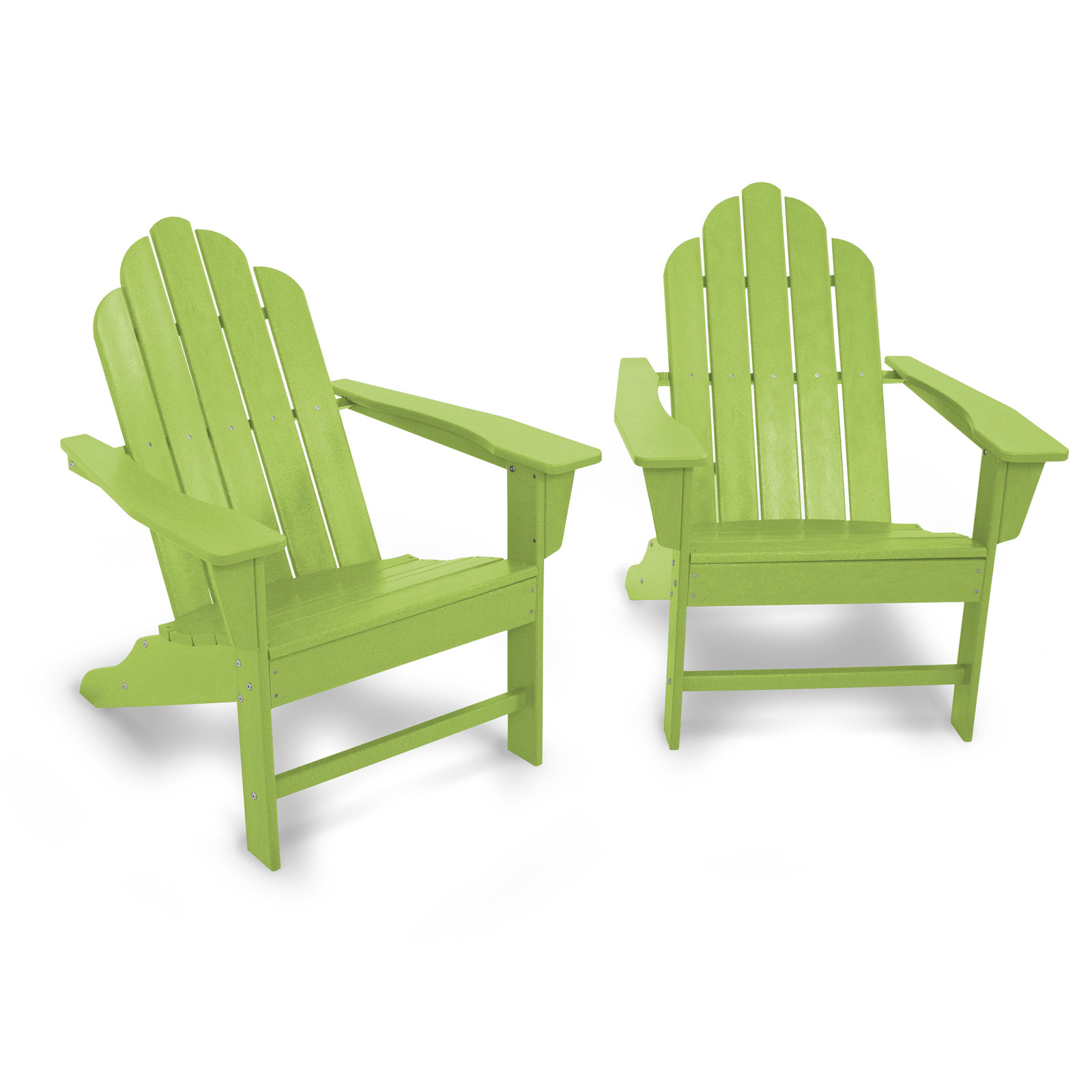 POLYWOOD® Long Island Adirondack Chair, Green