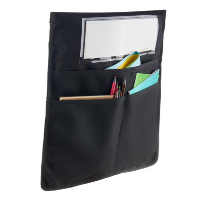 Pochettes de chaise pour salle de classe, paquet de 24, pochette de dossier de chaise de 14 x 15 pouces avec étiquette, 6 couleurs vives, organisateur de dossier pour les enfants en classe, à la maternelle, à l'école et à la maison
