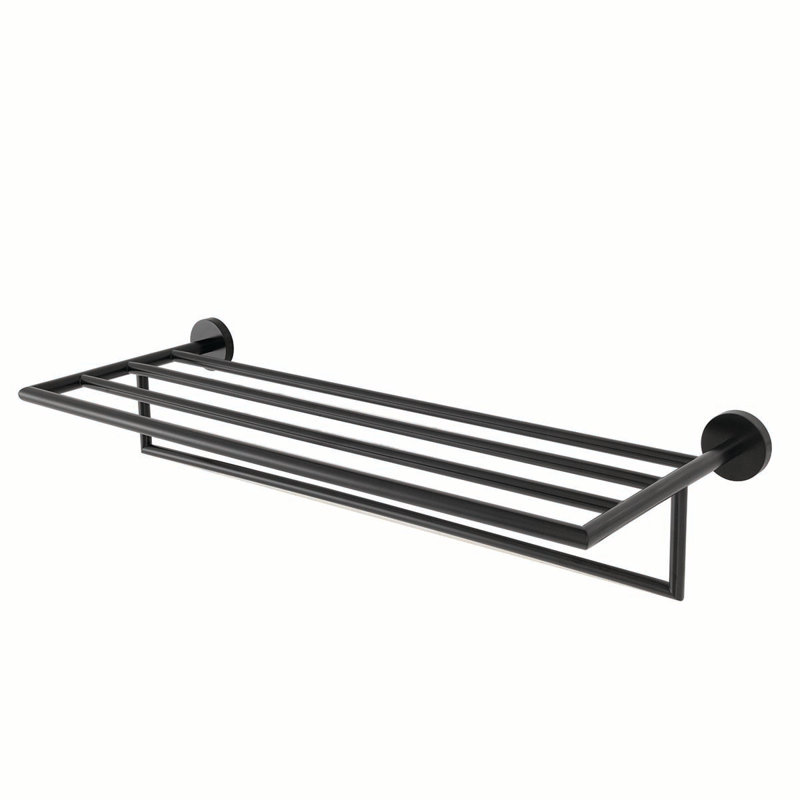 Porte-serviettes mural Neo, Noir mat