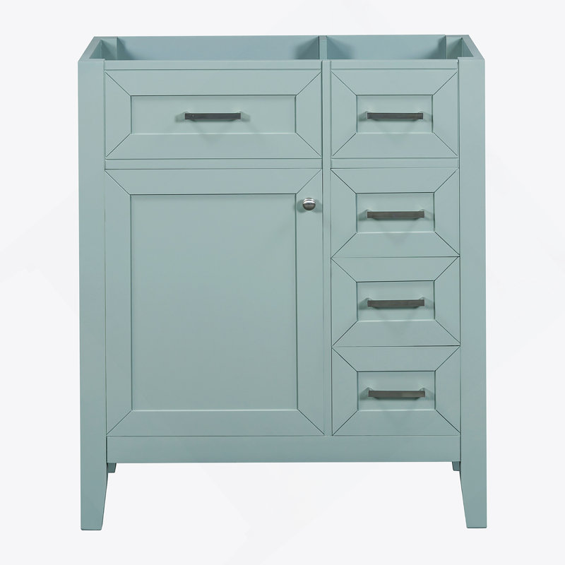 Meuble-lavabo de salle de bain sans lavabo, base d'armoire seulement, armoire de salle de bain avec tiroirs, structure solide