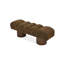 Banc rembourré en bois jaune Sollid-374272218