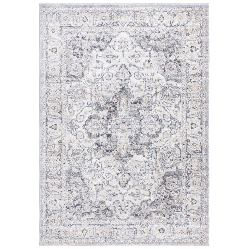 Hanka Grey / Ivory Rug, Rectangle 9' x 12'