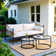 Round 3 - Piece 1 - Person 80Cm L Outdoor Table Set
