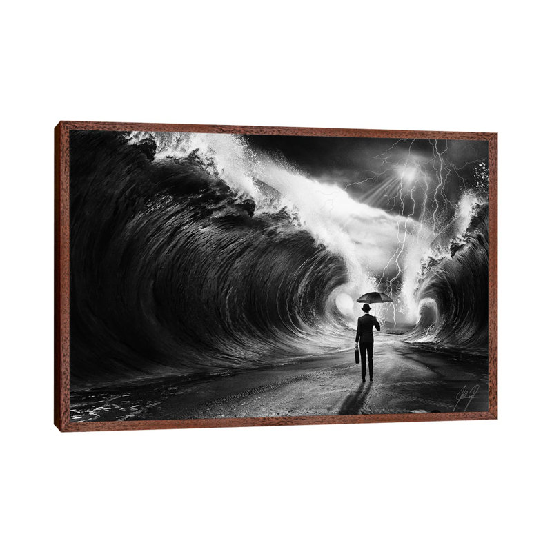 Modern Moses I by Kathrin Federer - Print on Canvas, Classic Brown Wood Framed, 101.6 cm H x 66.04 cm W