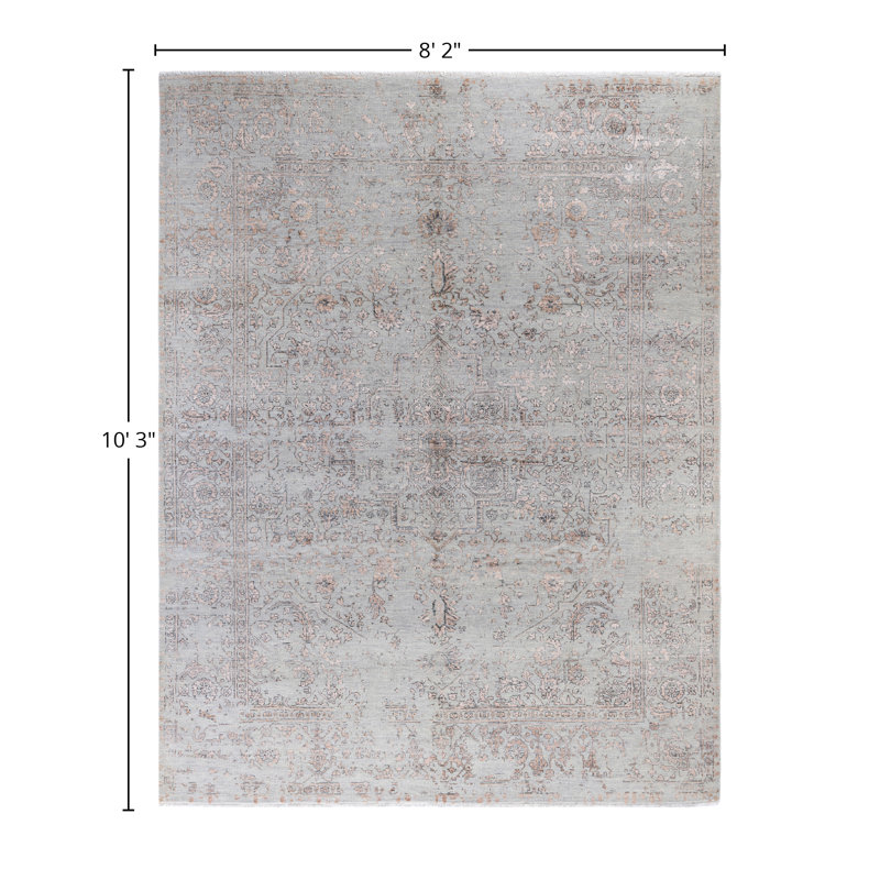 Overdyed One-of-a-Kind 8' 2" X 10' 3" Hand Knotted Area Rug