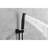 Ceiling Mounted Shower In Matte Black. Brass 16" Head. Simulates Natural Rainfall Touch. Self-cleaning Nozzle Maintains Clean Water Outlet. Aligns With American Standard Pipe. 14.93" X 6.16", 11.84