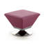 Ensemble de repose-pieds pivotant en cuir 20 po Diamond
