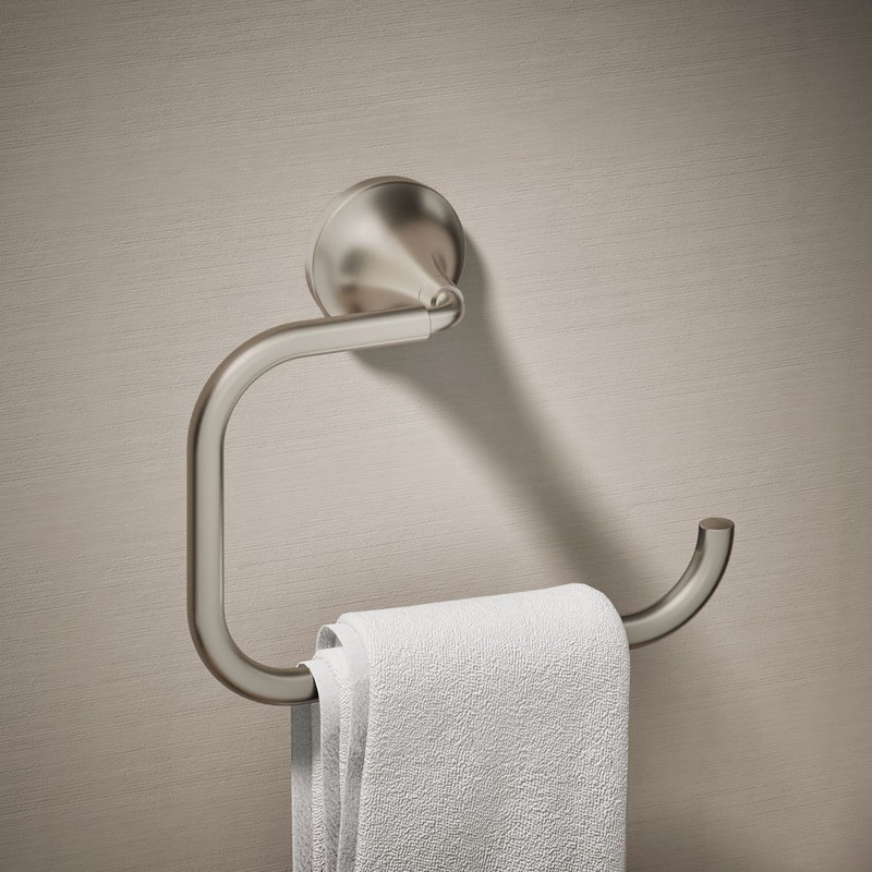 Tone Towel Ring, Vibrant Brushed Nickel