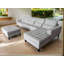 Canapé modulaire en microfibre avec repose-pieds Begraj-700082976-700082977