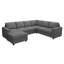Canapé modulaire en U avec repose-pieds Abramson-1930067865-1930067842