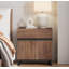 Ensemble de meubles de chambre à coucher 3 pièces, base de lit grand et 2 tables de chevet avec 2 tiroirs et armoire pour la chambre à coucher-1892532377