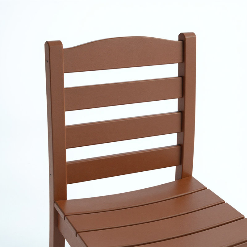 Chaises d'extérieur sans accoudoirs, Brun