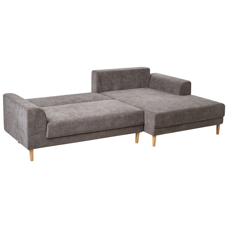 3 Seater Sofa Bed, Taupe, Right Hand Facing