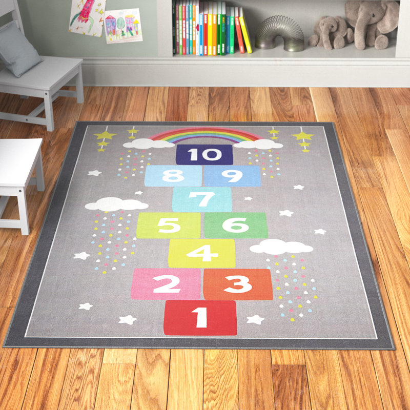 Tapis lavable à la machine Emme Kids, Rectangle 4 pi x 6 pi