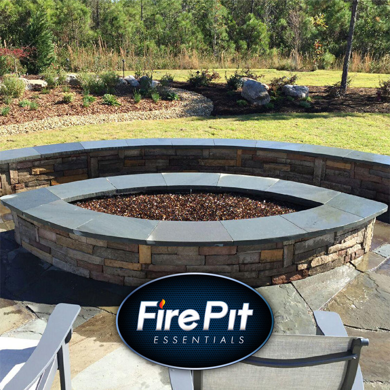 18-Inch Stainless Steel H-Burner for Fire Pits & Fireplaces