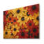 «Autumn Daisy Garden Charm I» - marguerites, art mural sur bois de pin naturel-1151057077