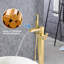 Robinet de baignoire autoportant monocommande à fixation au sol avec douche à main-59721700