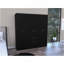 Armoire six portes Maya, chambre, noir / blanc