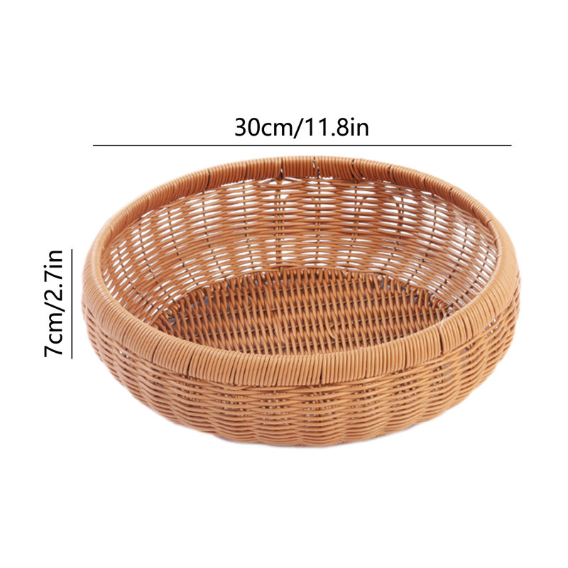 Panier en osier en plastique, L