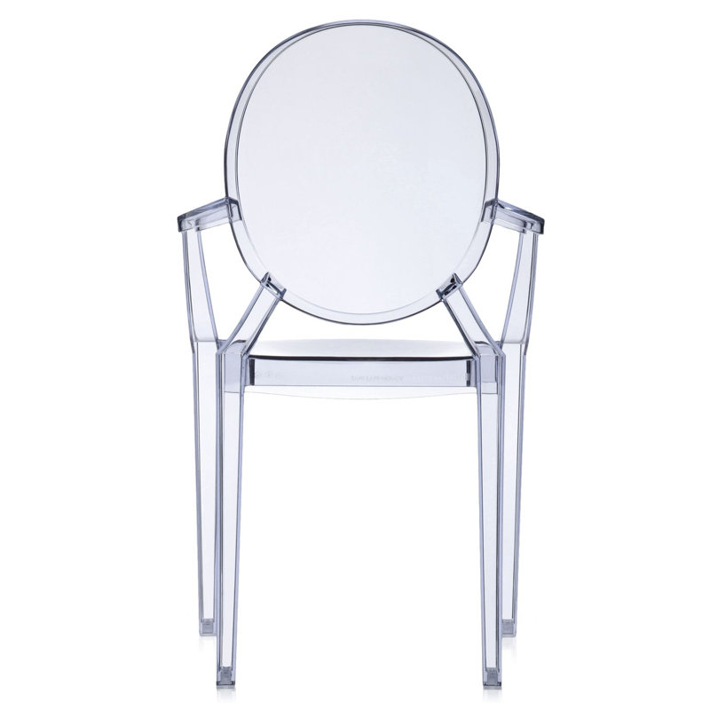 Louis Ghost Outdoor Dining Armchair, Light Blue