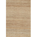 Textural Hand Knotted Wool Striped Area Rug